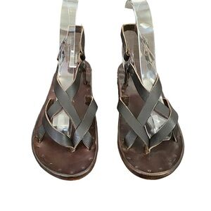 Beek By Two Birds Women's Brown Leather Sandals Size 6